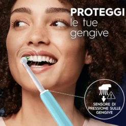 Spazzolino elettrico Oral-B Pro 1 Azzurro con 2 testine di ricambio