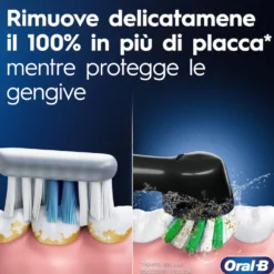 Spazzolino elettrico Oral-B Pro 1 Azzurro con 2 testine di ricambio