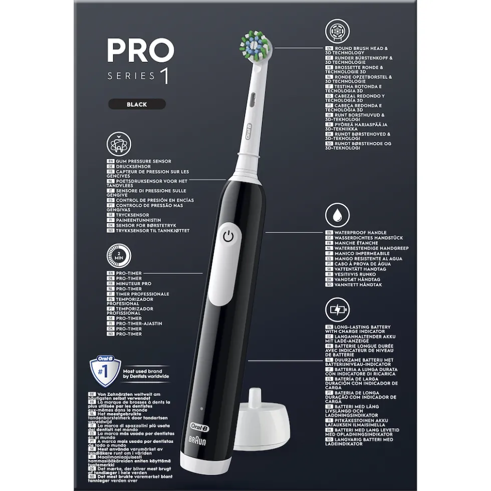 Spazzolino elettrico Oral-B Pro Series 1 con custodia da viaggio
