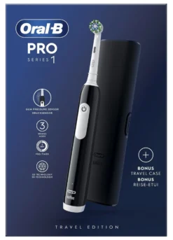 Spazzolino elettrico Oral B PRO 1 SERIES Travel Edition Black