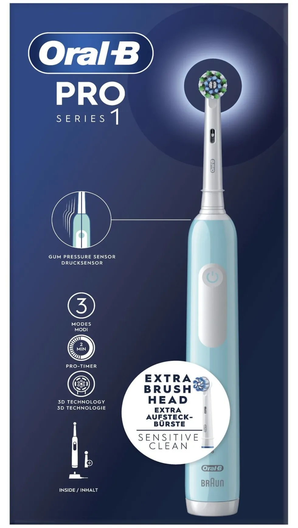 Spazzolino elettrico Oral B PRO 1 SERIES Azzurro e Bianco