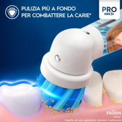 Spazzolino elettrico Oral B Vitality Pro Frozen per bambini da 3 anni