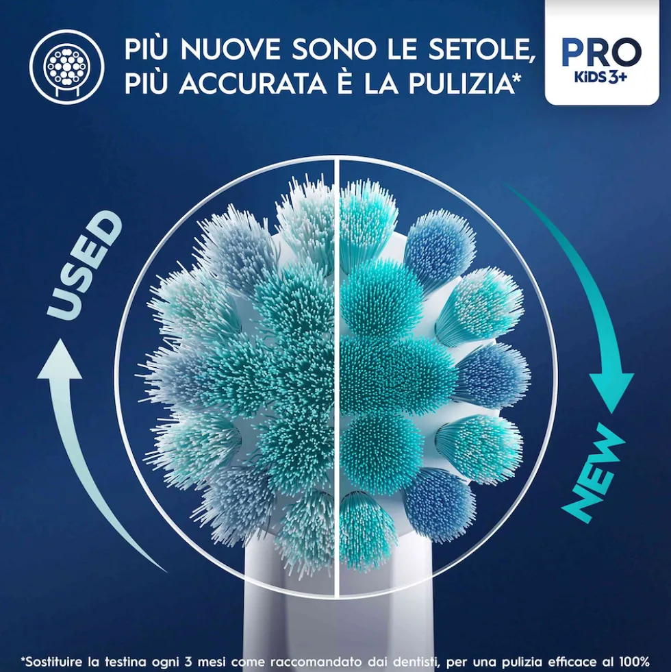 Spazzolino elettrico Oral B Vitality Pro Frozen per bambini da 3 anni