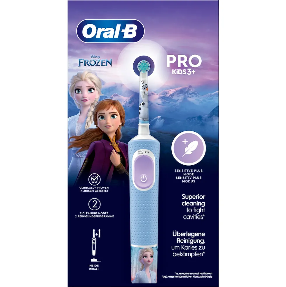 Spazzolino elettrico Oral B Vitality Pro Frozen per bambini da 3 anni