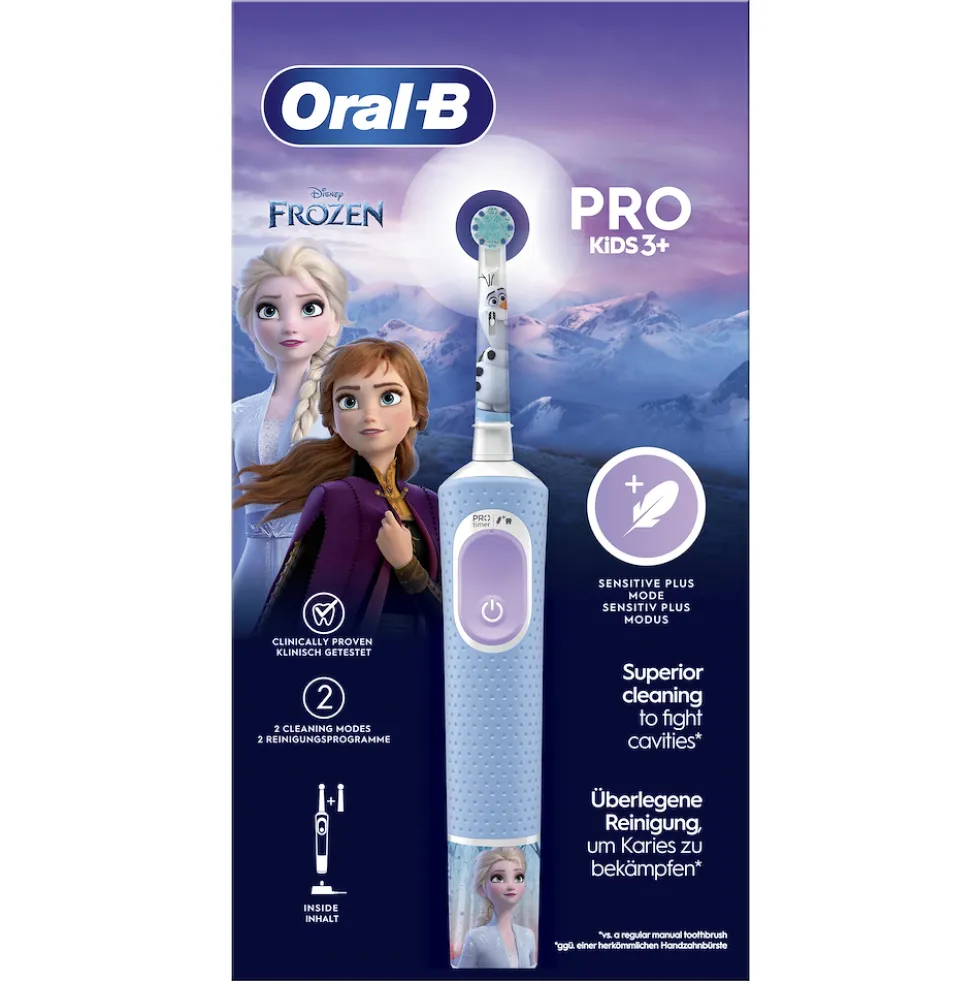 Spazzolino elettrico Oral B Vitality Pro Frozen per bambini da 3 anni