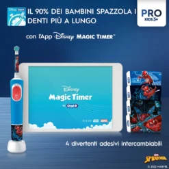 Spazzolino elettrico Oral B Vitality Pro Spiderman per bambini