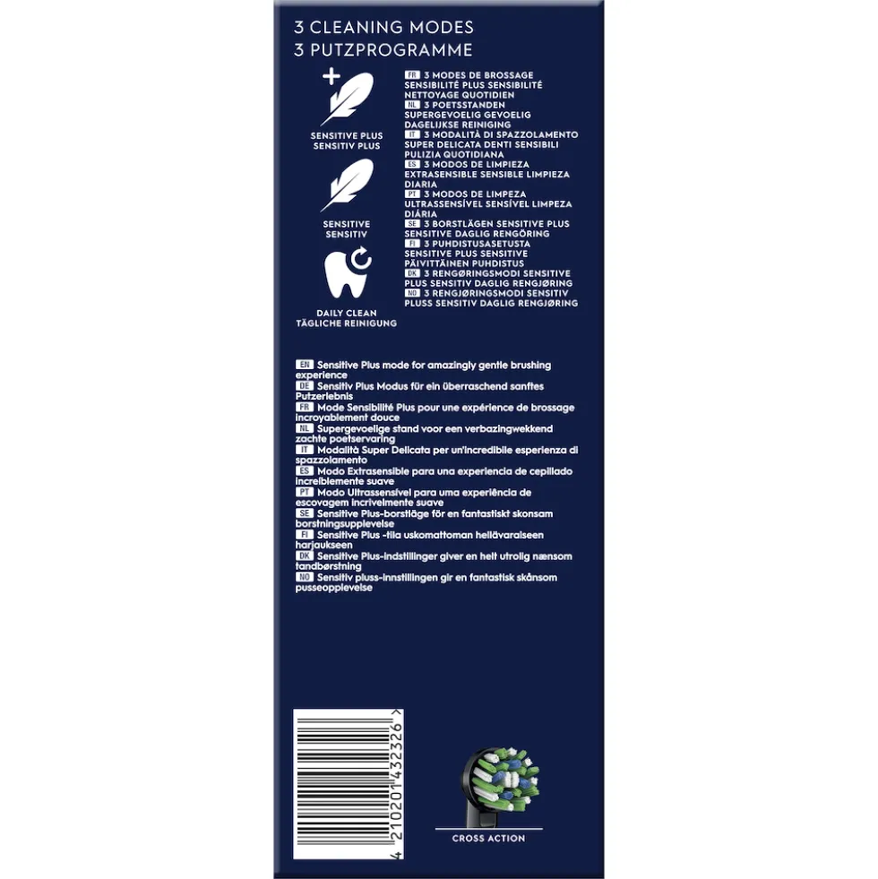 Spazzolino elettrico Oral-B Vitality Pro Black con 3 modalità e 2 testine