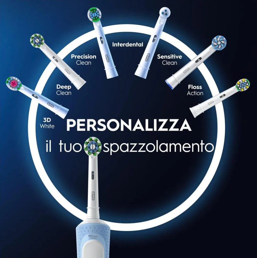 Spazzolino elettrico Oral-B Vitality Pro Duo, pulizia superiore