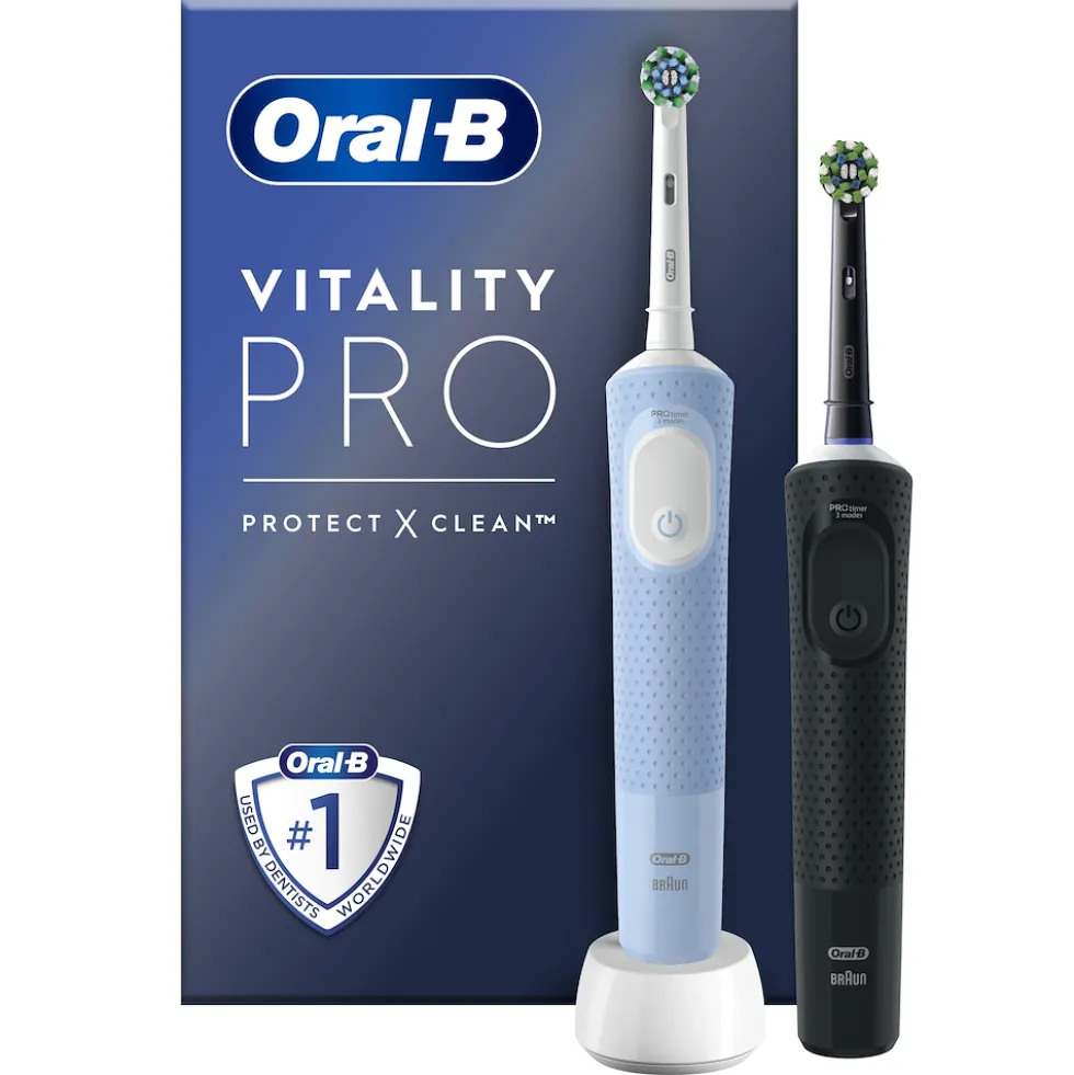 Spazzolino elettrico Oral-B Vitality Pro Duo, pulizia superiore