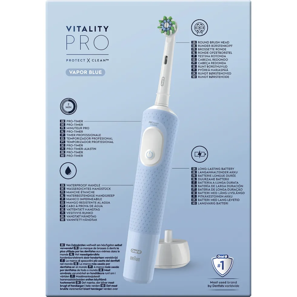 Spazzolino elettrico Oral-B Vitality Pro Duo, pulizia superiore