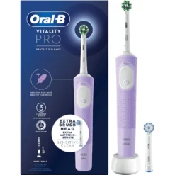 Spazzolino elettrico Oral-B Vitality Pro, 3 modalità di pulizia, lilla