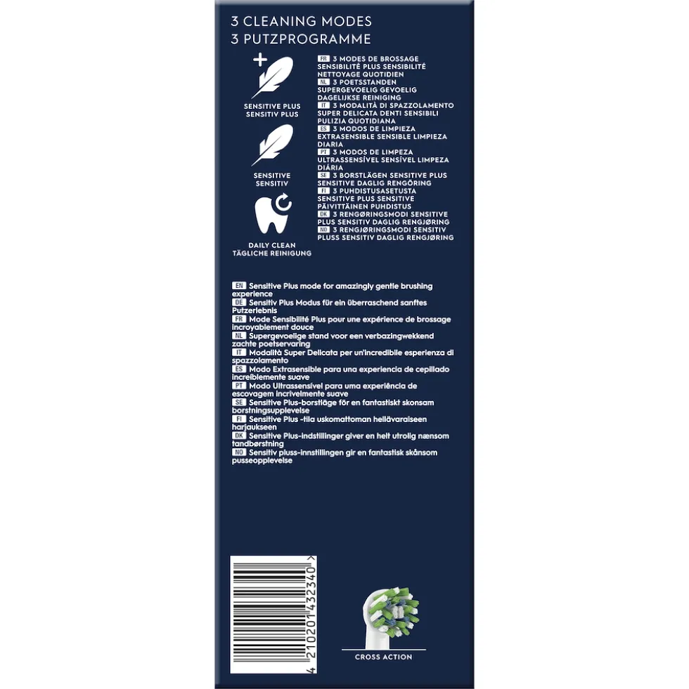 Spazzolino elettrico Oral-B Vitality Pro, 3 modalità di pulizia, lilla