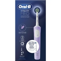 Spazzolino elettrico Oral-B Vitality Pro, 3 modalità di pulizia, lilla