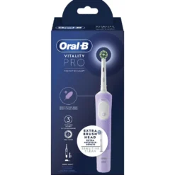 Spazzolino elettrico Oral-B Vitality Pro, 3 modalità di pulizia, lilla