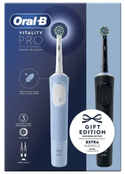 Spazzolino elettrico Oral B VITALITY PRO Duo Gift Edition Blue e Black