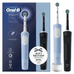 Spazzolino elettrico Oral B VITALITY PRO Duo Gift Edition Blue e Black