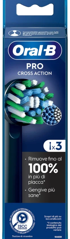 Spazzolino ricambio Oral B CROSS ACTION Pro Black