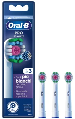 Spazzolino ricambio Oral B 3D WHITE Pro White