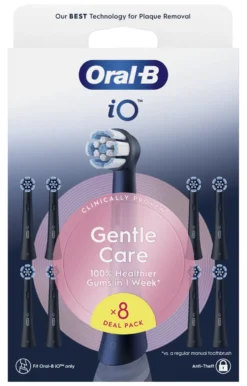 Spazzolino ricambio Oral B IO SERIES Gentle Care Black
