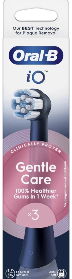 Spazzolino ricambio Oral B IO SERIES Gentle Care Black