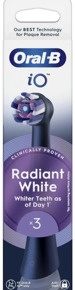 Spazzolino ricambio Oral B IO SERIES Radiant White Black