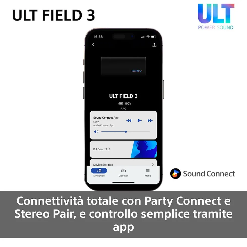 Speaker portatile Sony SRS-ULT30H Bluetooth con ULT POWER SOUND