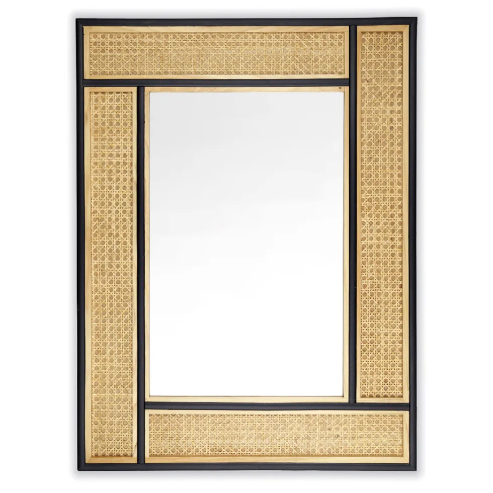 Specchio C/Cornice - Rattan
