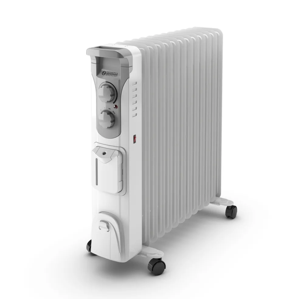 Splendid Radiatore Olio 2500W 3Liv Potenza Con Ruote
