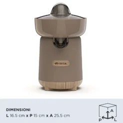 Spremiagrumi ARIETE 417 Tortora con beccuccio salvagoccia