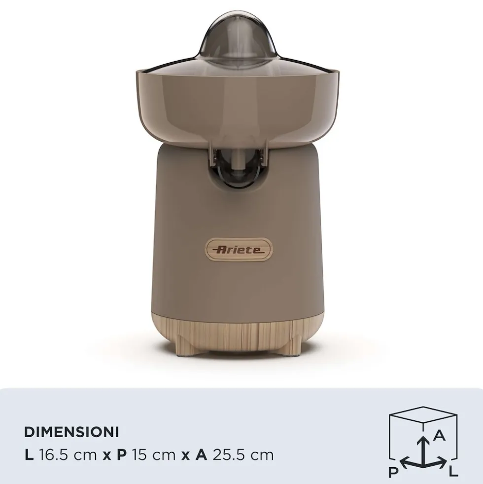 Spremiagrumi ARIETE 417 Tortora con beccuccio salvagoccia