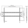 Staffa a muro Munari SP790 per TV fino a 120 pollici e 120 kg