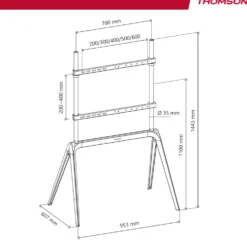 Staffa da pavimento Thomson S604 per TV fino a 60kg