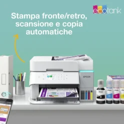 Stampante inkjet multifunzione Epson EcoTank ET-3956 con serbatoi ricaricabili