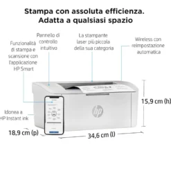Stampante laser Hewlet-packard LaserJet M110w WiFi