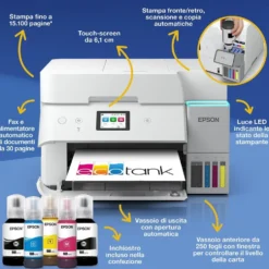 Stampante multifunzione Epson EcoTank ET-4956 con WiFi