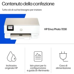 Stampante multifunzione HP Envy Photo 7230, con WiFi