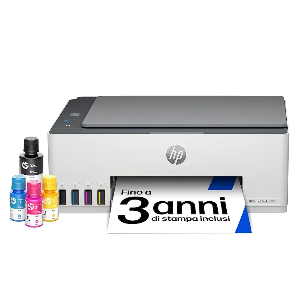 Stampante multifunzione HP Smart Tank 5105 con WiFi