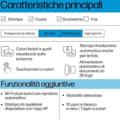 Stampante multifunzione inkjet HP Envy 6520e a colori WiFi