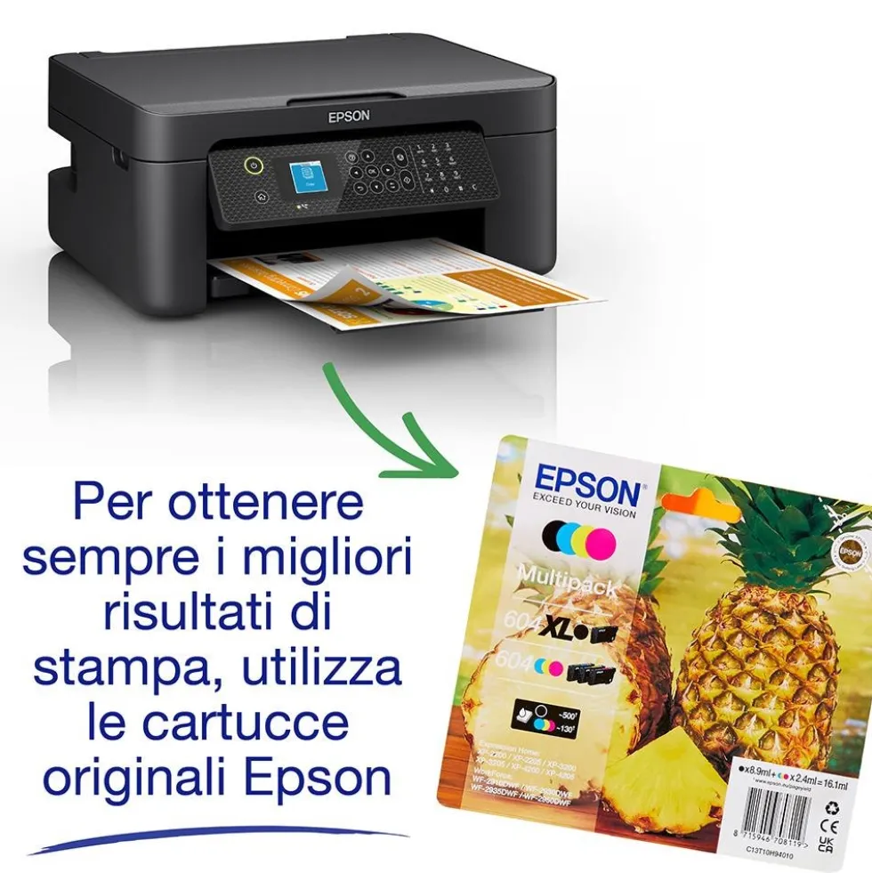 Stampante multifunzione inkjet Epson WorkForce WF-2910DWF con WiFi