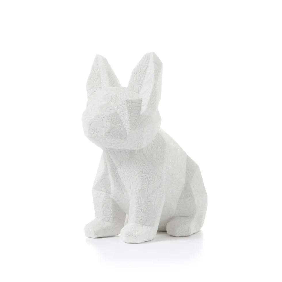 Statua cane c/decorazione a rilievo - Companion