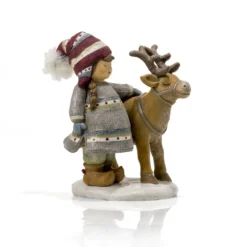 Statuina in poliresina 11 x 9,5 x h 18 cm - Courmayeur