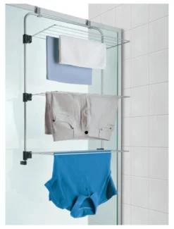Stendibiancheria Metaltex 40 60 62 Gale Box doccia 3 griglie Silver