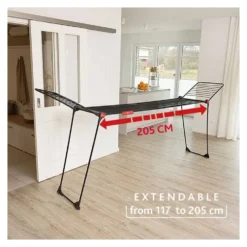 Stendibiancheria Vileda 178872 Infinity Flex Ultimate Nero