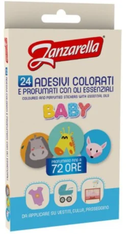 24 Sticker adesivi anti zanzare Baby Zanzarella GA2256900 Decori assor