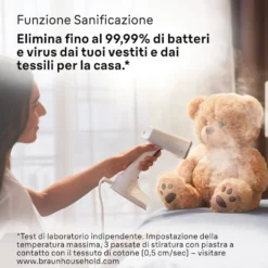 Stiratore verticale Braun GS5011PU 1200W vapore continuo
