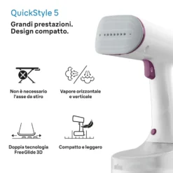 Stiratore verticale Braun GS5011PU 1200W vapore continuo