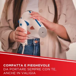 Stiratore verticale Polti Vaporella GSM50B con manico pieghevole