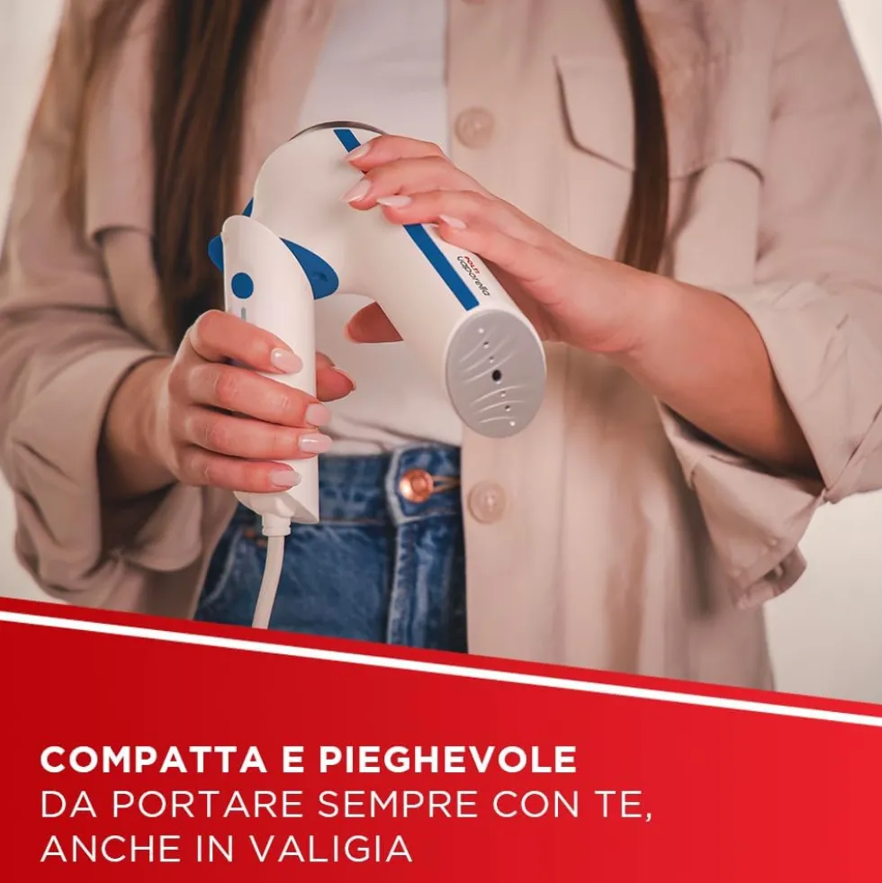 Stiratore verticale Polti Vaporella GSM50B con manico pieghevole
