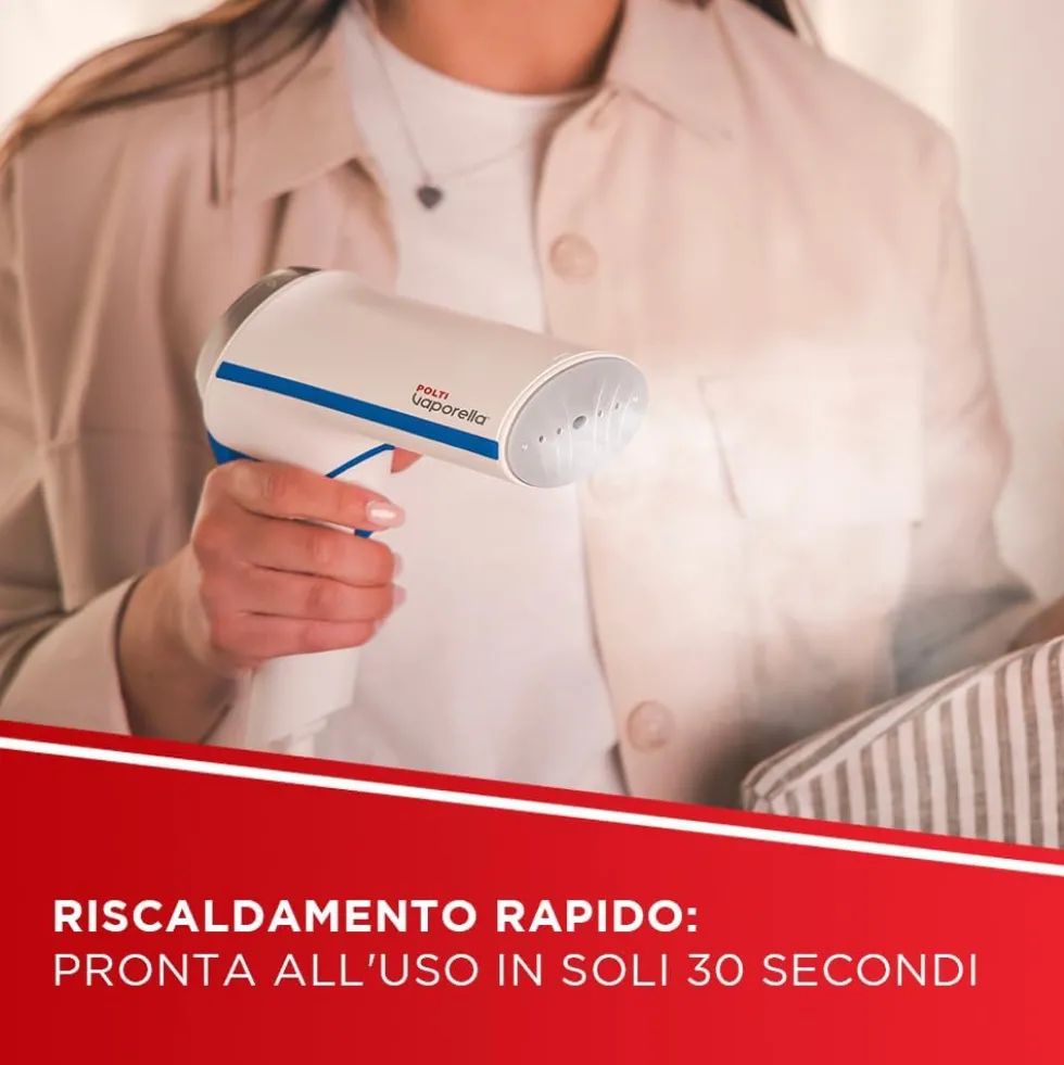 Stiratore verticale Polti Vaporella GSM50B con manico pieghevole