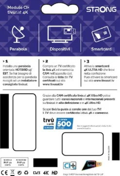 Strong Cam 4K Tivusat Certificata